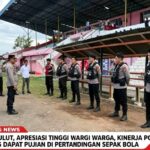 Apresiasi Tinggi Warga, Kinerja Polres Bitung Dapat Pujian Di Pertandingan Sepak Bola